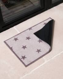 Artsy Mats Brown Star Pattern Indoor Washable Doormat - Size: 60 cm x 150 cm - thumbnail 2