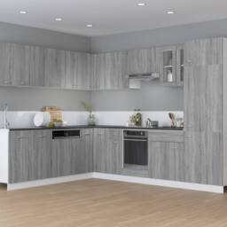 Berkfield Home Oven Cabinet Grey Sonoma 60x46x81.5 cm Engineered Wood - thumbnail 3