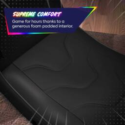 X Rocker Shadow RGB 2.0 Audio Floor Rocker Gaming Chair - App-Controlled LED Lights in Black - thumbnail 4