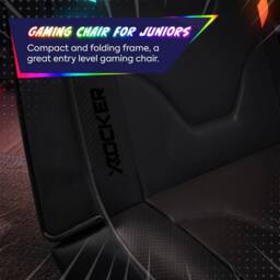 X Rocker Shadow RGB 2.0 Audio Floor Rocker Gaming Chair - App-Controlled LED Lights in Black - thumbnail 3