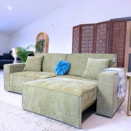 Stratus Interiors Houston Electric Powered Recliner Sleeper Function Sofa Bed - 3 Seater in Green - thumbnail 2