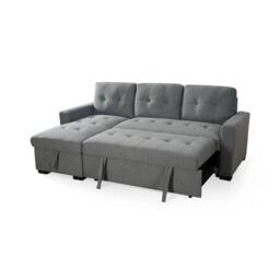 Furnishings For Less UK Arden Grey 3 Seater L Shaped Universal Corner Sofa Bed With Storage - thumbnail 9