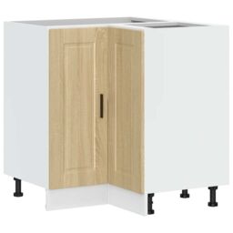 Berkfield Home Kitchen Corner Base Cabinet¬†Porto Sonoma Oak Engineered Wood in Brown - thumbnail 2