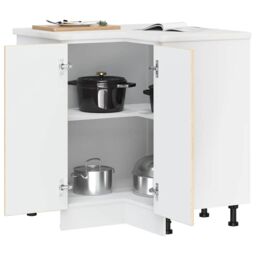 Berkfield Home Kitchen Corner Base Cabinet¬†Porto Sonoma Oak Engineered Wood in Brown - thumbnail 4