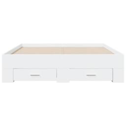 Berkfield Home Bed Frame with Drawers without Mattress White 120x200 cm - Size: Small Double - thumbnail 4