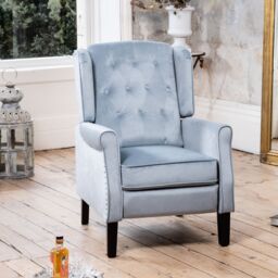 Artemis Home Annapoli Recliner Armchair in Light Blue - thumbnail 4