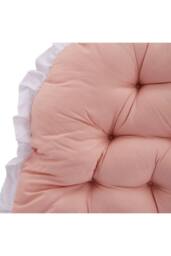 Living and Home Ruffled Tufted Princess-Style Bed Backrest Pillow in Pink - Size: 50 cm x 100 cm - thumbnail 6