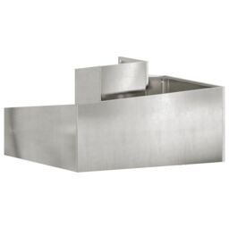 Berkfield Home Planter 80x80x50 cm Stainless Steel in Silver - Size: 80 x 80 x 50 cm - thumbnail 7