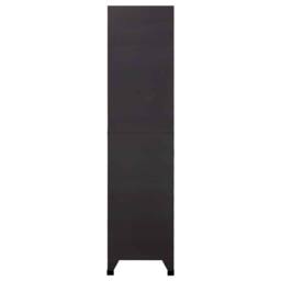 Berkfield Home Locker Cabinet Anthracite & Red 90x40x180 cm Steel - Size: 90 x 40 x 180 cm - thumbnail 4