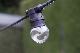 Xmas Haus G45 Bulb, E27 Base, Clear Plastic Cover Warm White - thumbnail 3