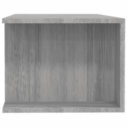 Berkfield Home TV Cabinet with LED Lights Grey Sonoma 135x39x30 cm - Size: 135 x 39 x 30 cm - thumbnail 5