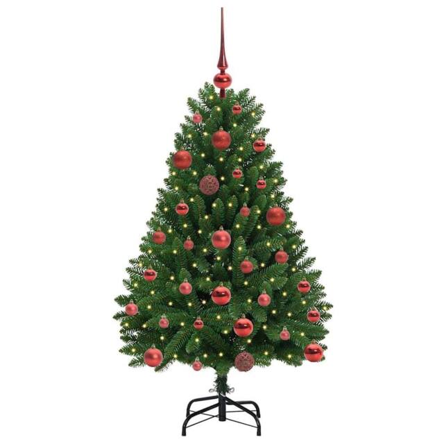 Berkfield Home Elegant Artificial Christmas Tree with Stand Green 120 cm PVC and - image 1