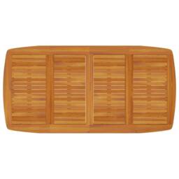 Berkfield Home Garden Table 200x100x75 cm Solid Wood Acacia in Brown - Size: 200 x 100 x 75 cm - thumbnail 3