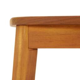 Berkfield Home Garden Table 200x100x75 cm Solid Wood Acacia in Brown - Size: 200 x 100 x 75 cm - thumbnail 4