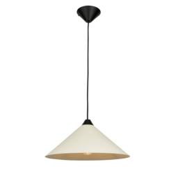 First Choice Lighting Set of 2 Fontana - Taupe 40cm Diameter Ceiling Pendant Lights in Cream - thumbnail 2