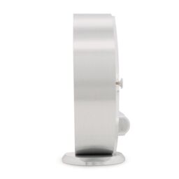 Acctim Millenden Mantel Clock Quartz Polished Metal Floating Effect Glass Front in Silver - thumbnail 4