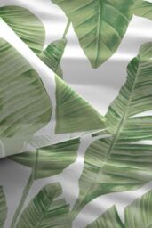 Dreams & Drapes 'Tahiti' Tropical Print Duvet Cover Set in Green - Size: Double - thumbnail 2