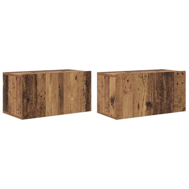 Berkfield Home TV Cabinet Set Old Wood Solid Reclaim wood Medium TV Cabinet - image 1