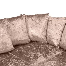 Snugg Furniture UK Limited (Left Hand) Aurora Crushed Velvet Corner Sofa in Light Beige - thumbnail 5