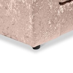 Snugg Furniture UK Limited (Left Hand) Aurora Crushed Velvet Corner Sofa in Light Beige - thumbnail 4