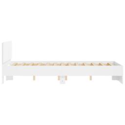 Berkfield Home Durable Bed Frame without Mattress White 120x190 cm Small Double - thumbnail 6