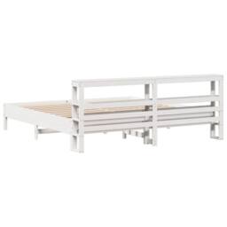 Berkfield Home Bed Frame without Mattress White 180x200 cm Super King Solid Wood Pine - thumbnail 6
