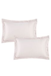 Catherine Lansfield 'Silky Soft Satin' Oxford Pillowcases Pair in Pink - thumbnail 2