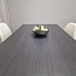 KOSY KOALA Dining Table & 4 Chairs Modern Dining Table Set With 4 White Gem Pattern Chairs in Brown - thumbnail 8