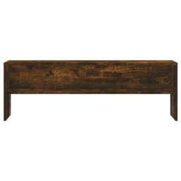Berkfield Home TV Cabinet Smoked Oak 120x40x40 cm Engineered Wood in Brown - Size: 120 x 40 x 40 cm - thumbnail 4