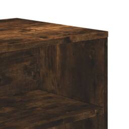 Berkfield Home TV Cabinet Smoked Oak 120x40x40 cm Engineered Wood in Brown - Size: 120 x 40 x 40 cm - thumbnail 7