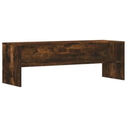 Berkfield Home TV Cabinet Smoked Oak 120x40x40 cm Engineered Wood in Brown - Size: 120 x 40 x 40 cm - thumbnail 3