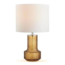 FurnitureboxUK Amber Orange Glass Table Lamp - thumbnail 5