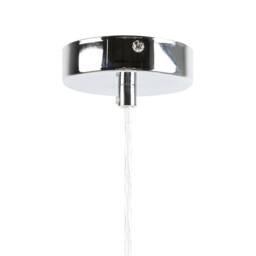 Wyld and Coco Glam Pendant Lamp Grey Metal with Acrylic Droplets 83cm - thumbnail 6