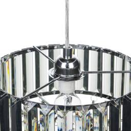Wyld and Coco Glam Pendant Lamp Grey Metal with Acrylic Droplets 83cm - thumbnail 4