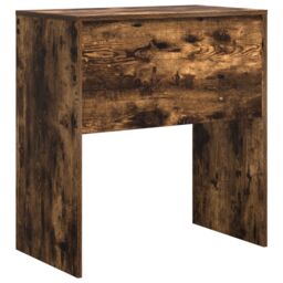 Berkfield Home Smoked Oak Writing Desk Smoked Oak MDF 70 x 40 x 76 cm Durable in Brown - thumbnail 6