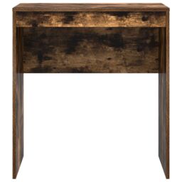 Berkfield Home Smoked Oak Writing Desk Smoked Oak MDF 70 x 40 x 76 cm Durable in Brown - thumbnail 4