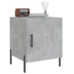 Berkfield Home Bedside Cabinet Concrete Grey 40x40x50 cm Engineered Wood - Size: 40 x 40 x 50 cm - thumbnail 4