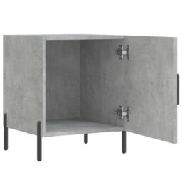 Berkfield Home Bedside Cabinet Concrete Grey 40x40x50 cm Engineered Wood - Size: 40 x 40 x 50 cm - thumbnail 5