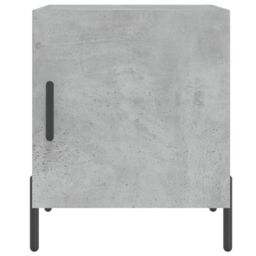 Berkfield Home Bedside Cabinet Concrete Grey 40x40x50 cm Engineered Wood - Size: 40 x 40 x 50 cm - thumbnail 6