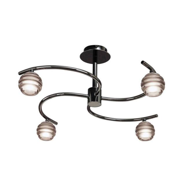 Netlighting Sphere Semi Flush 4 Light G9 Black Chrome - image 1