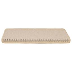 Berkfield Home Stair Mats Self-adhesive Sisal-Look 15 pcs 65x21x4 cm Cream - Size: Medium - thumbnail 4