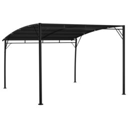 Berkfield Home Garden Sunshade Awning 3x3x2.55 m Anthracite in Black - thumbnail 4