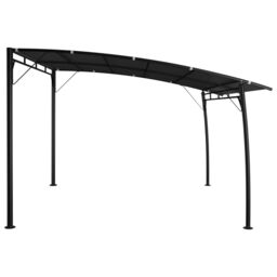 Berkfield Home Garden Sunshade Awning 3x3x2.55 m Anthracite in Black - thumbnail 3