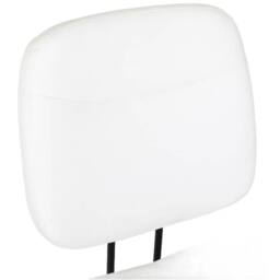 Havendro Armless Swivel Computer Chair PU Leather Study Chair White - Size: 100 cm x 15 cm - thumbnail 2