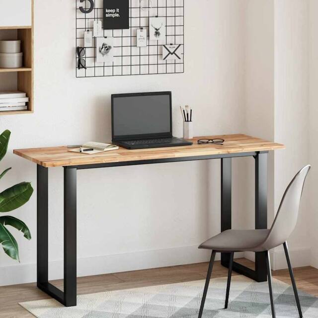 Berkfield Home Desk Top Untreated 120x50x2 cm Solid Wood Acacia in Brown - Size: 120 x 50 x 2 cm - image 1