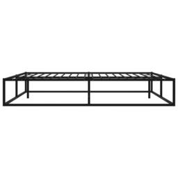 Berkfield Home Bed Frame Black Metal 180x200 cm Super King - thumbnail 3