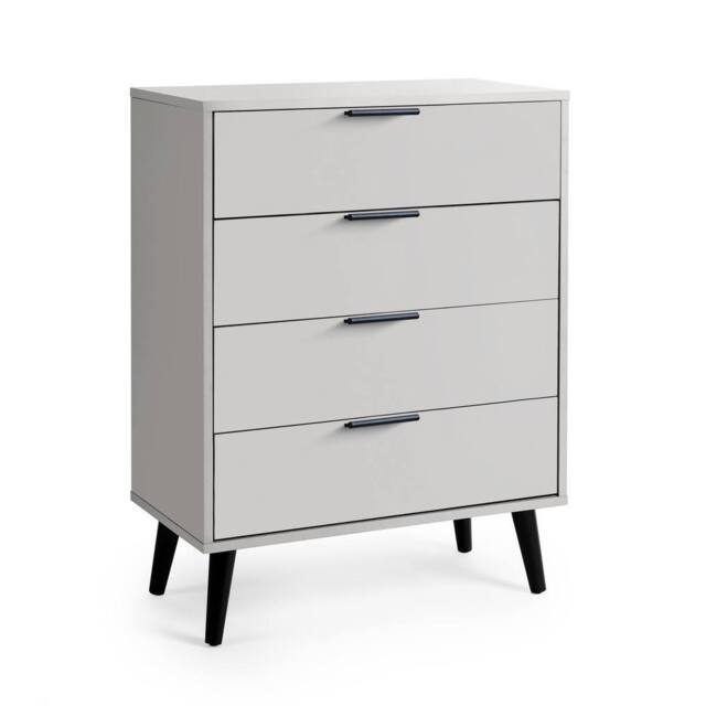 Cheshire Premium Arden 4 Drawer Wide Chest - Silk Grey - image 1