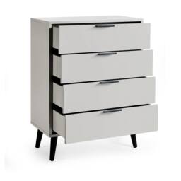 Cheshire Premium Arden 4 Drawer Wide Chest - Silk Grey - thumbnail 2