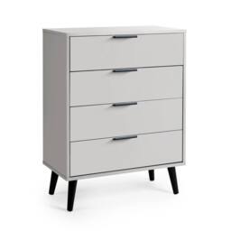 Cheshire Premium Arden 4 Drawer Wide Chest - Silk Grey