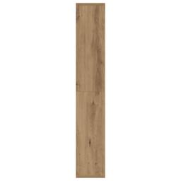 Berkfield Home Durable Bookcase Artisian Oak 60x20x120 cm Engineered Wood in Brown - Size: 60 x 20 x 120 cm - thumbnail 6